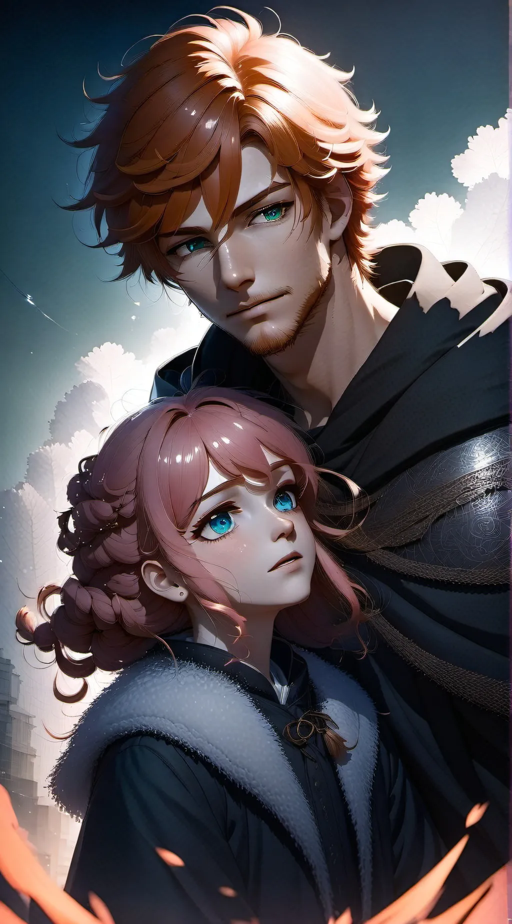ai character: Kai and Miry  background