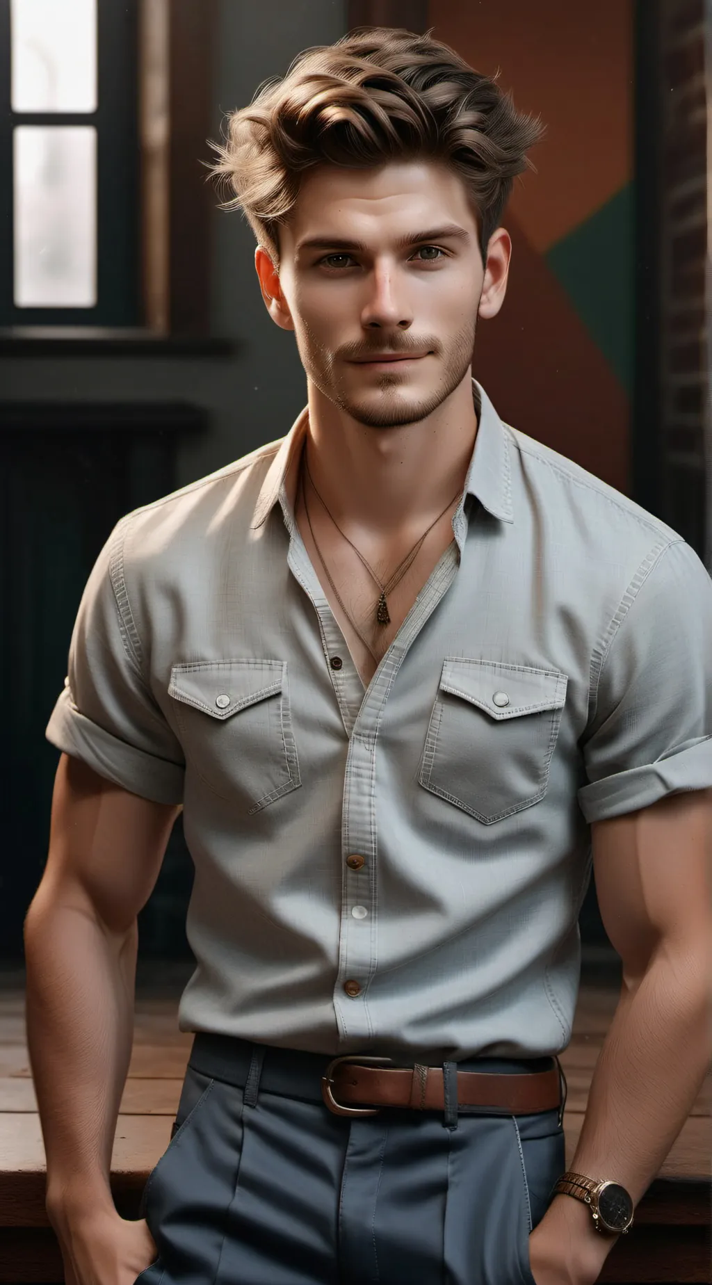 ai character: Luke background