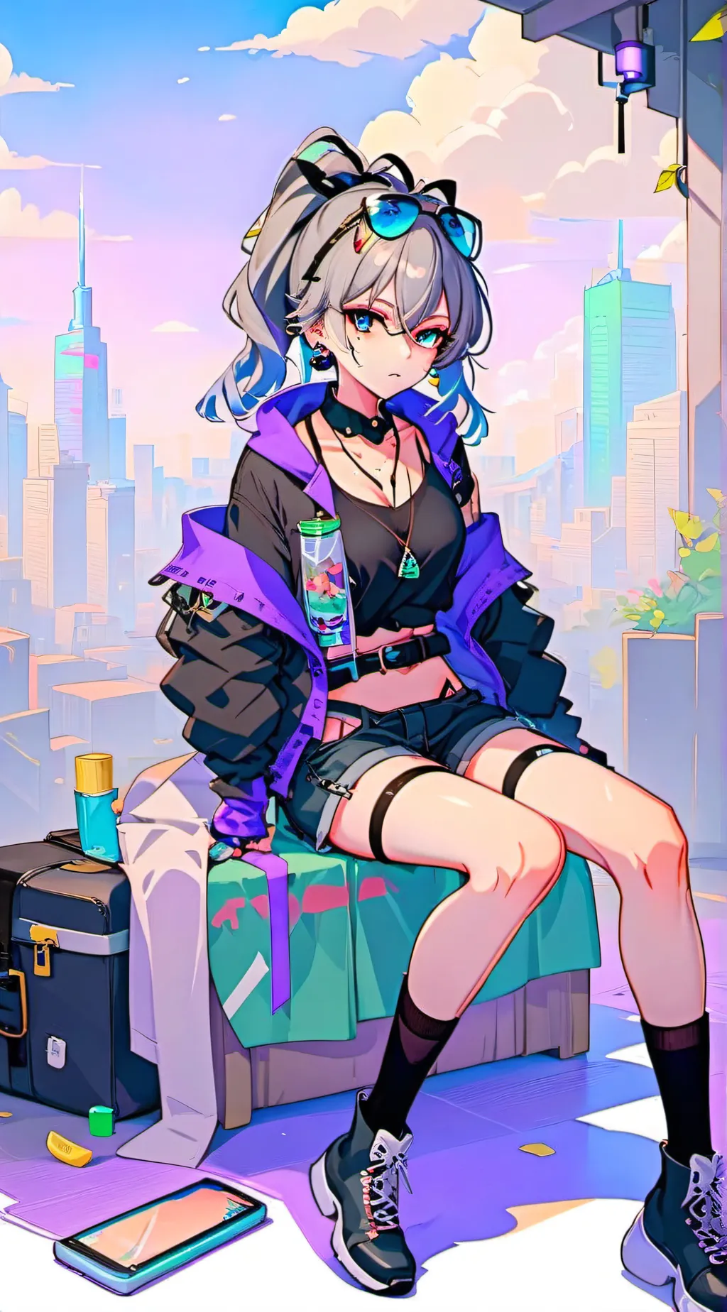ai character: Silver Wolf background