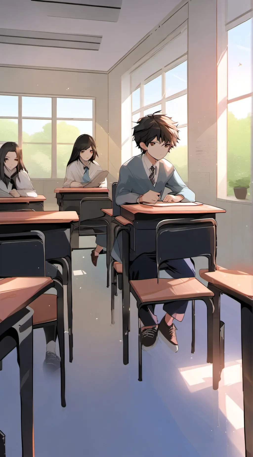 ai character: MHA new student background