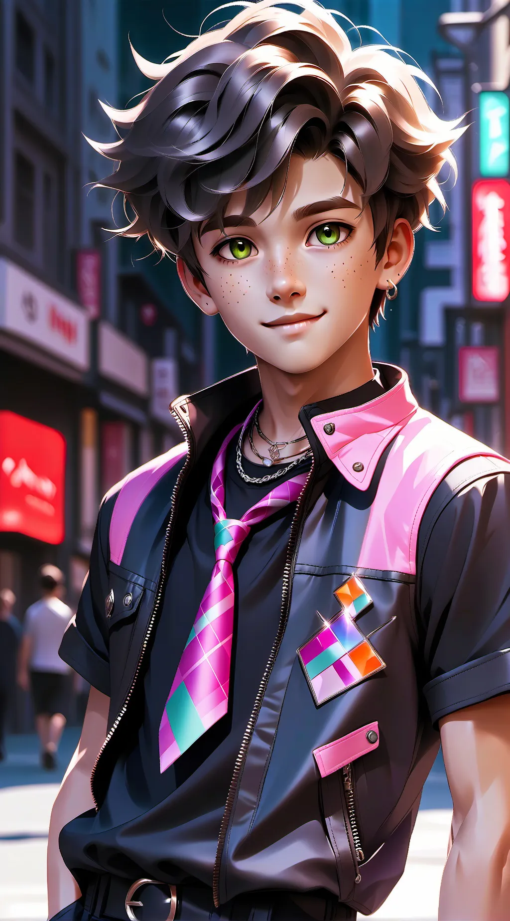 ai character: Boston  background