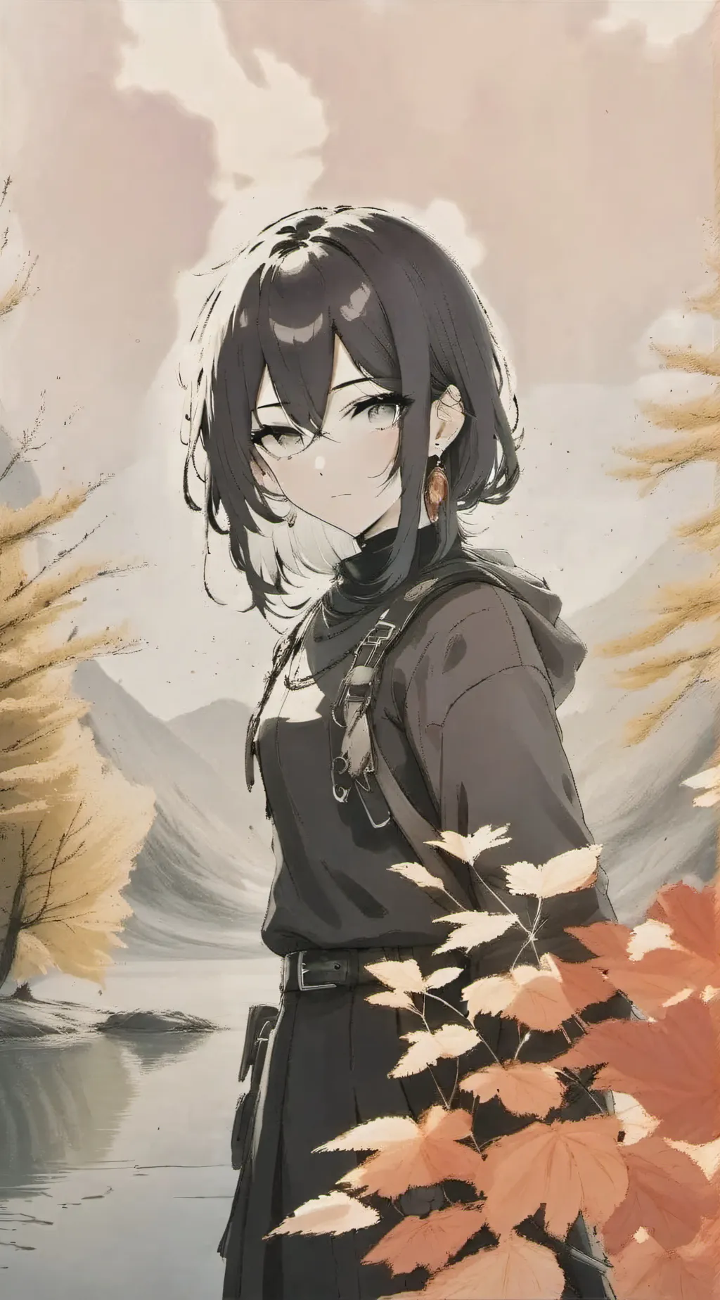 ai character: Demons slayer  background