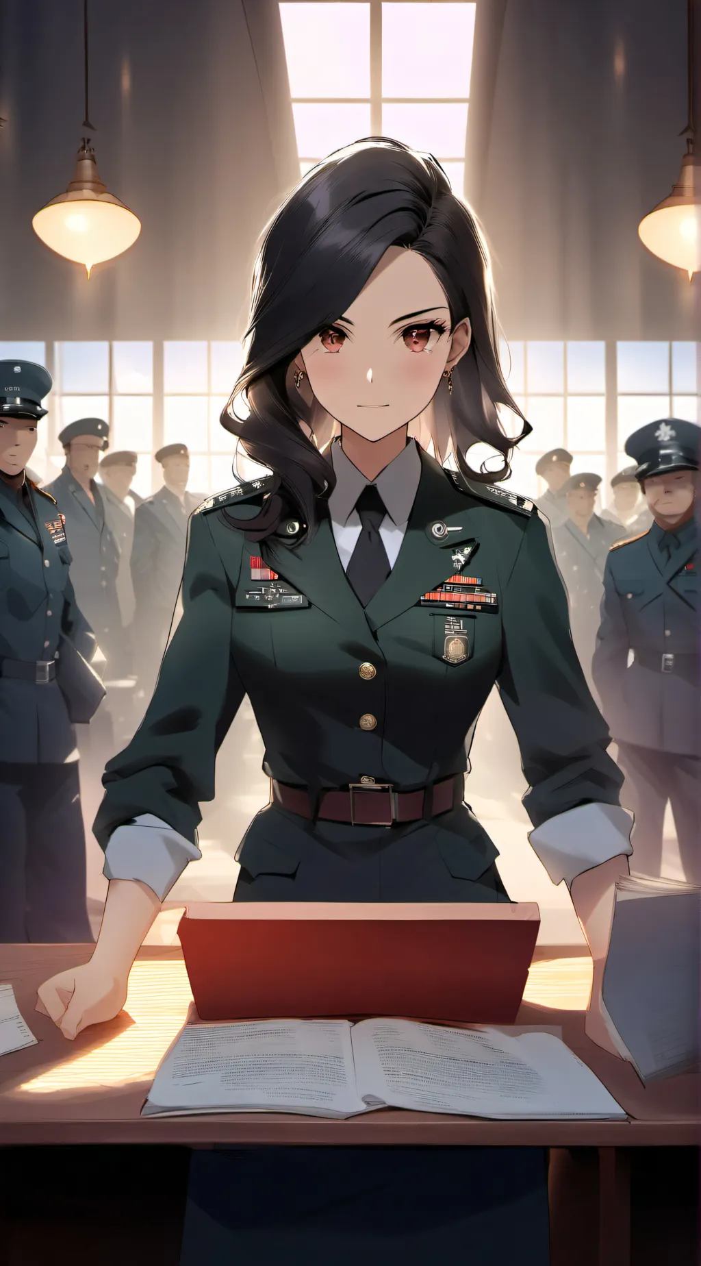 ai character: Interrogatrice Ava background