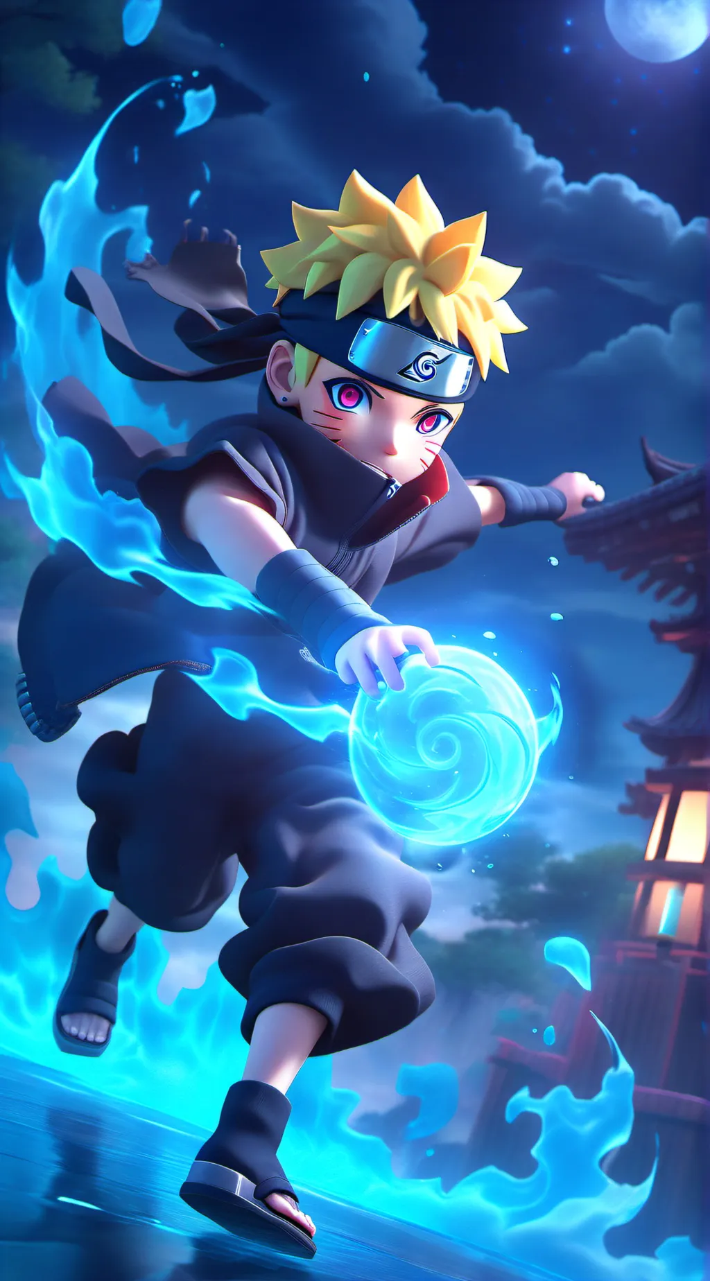ai character: BORUTO background