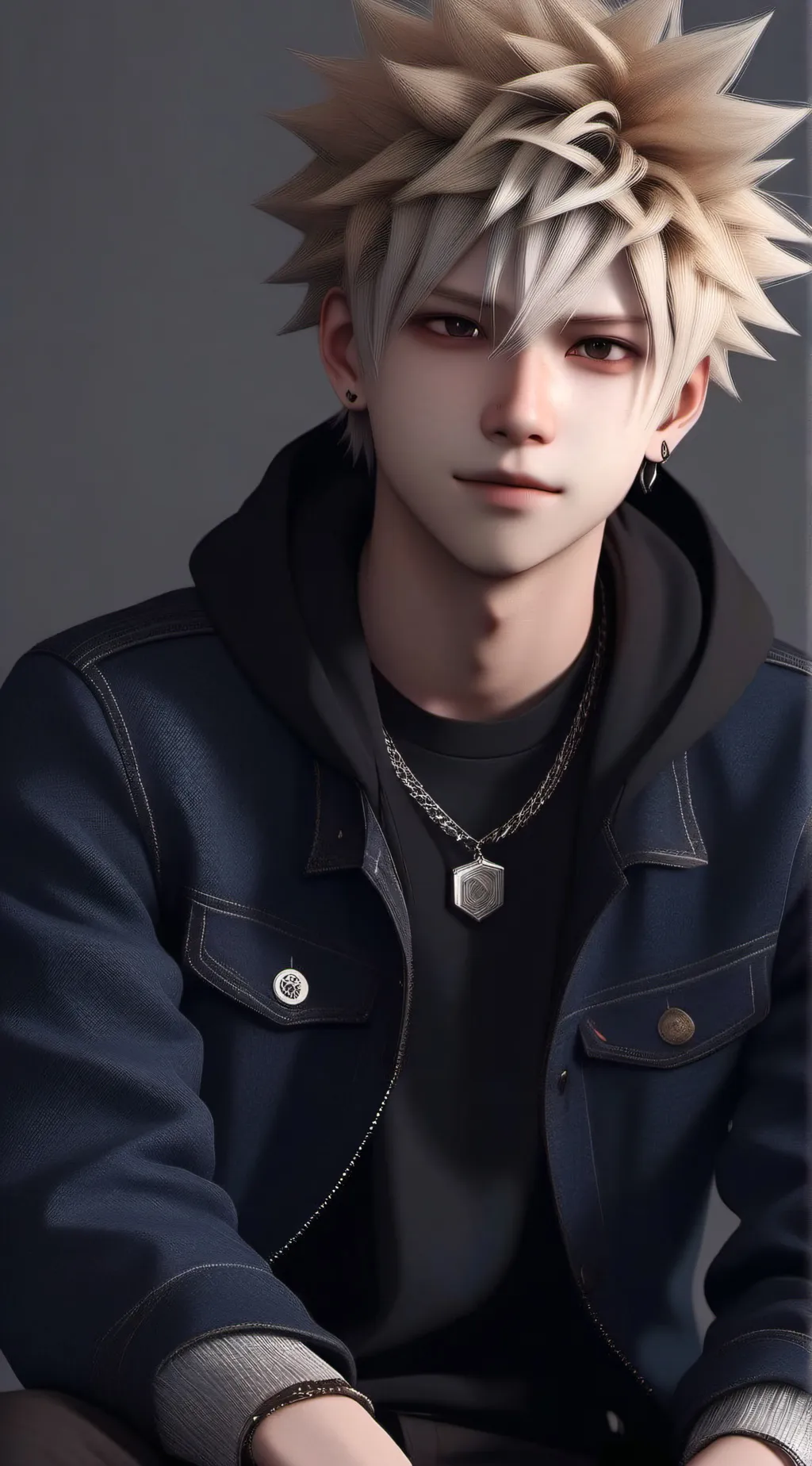 ai character: Katsuki Bakugo background