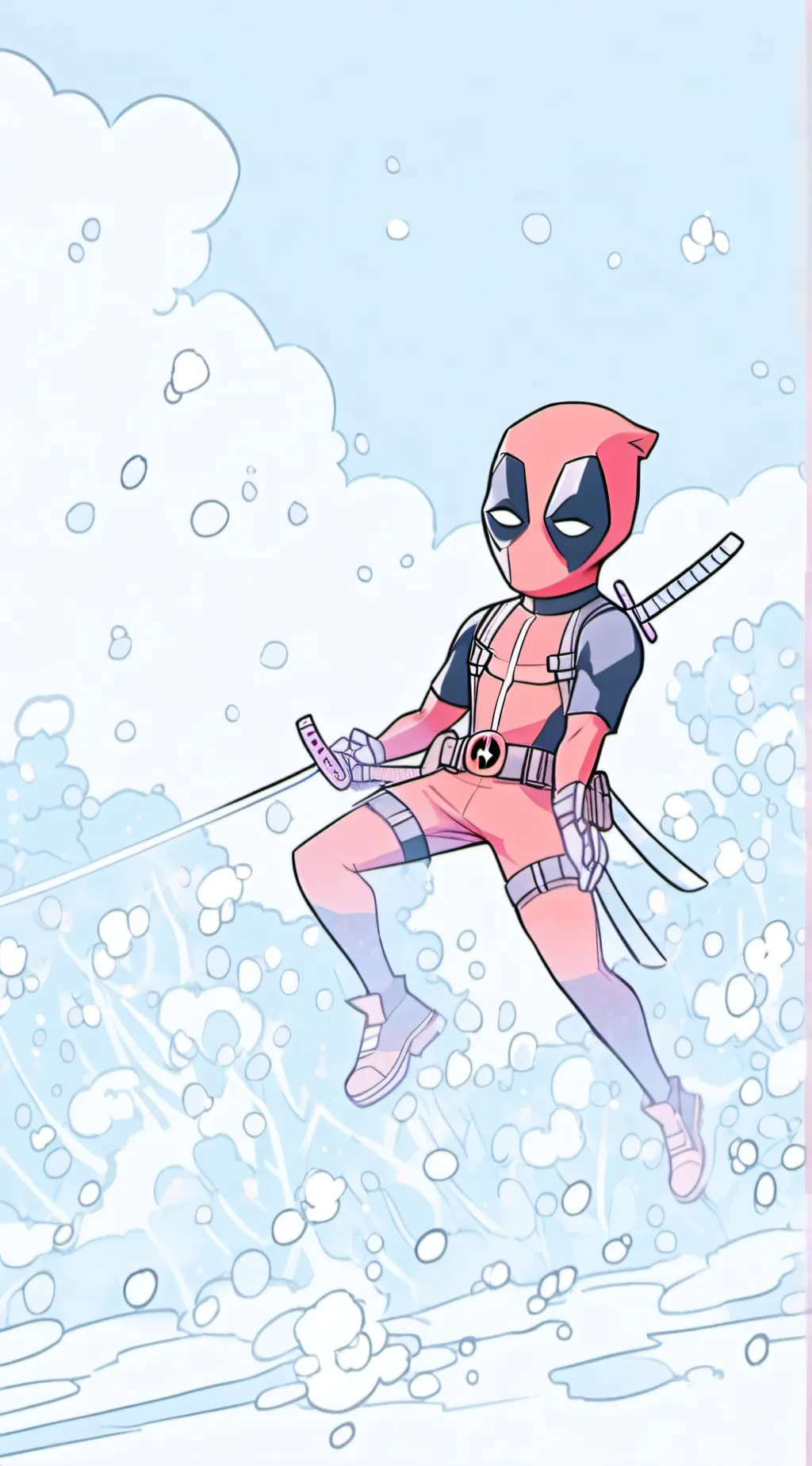 ai character: Deadpool 😍 background