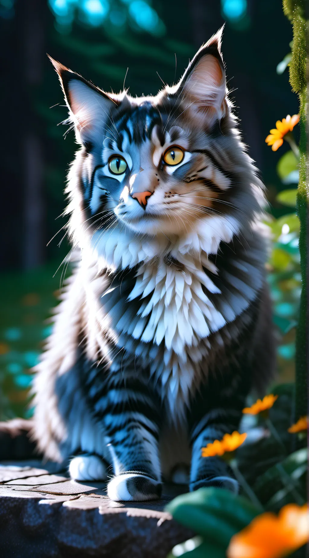 ai character: cat background