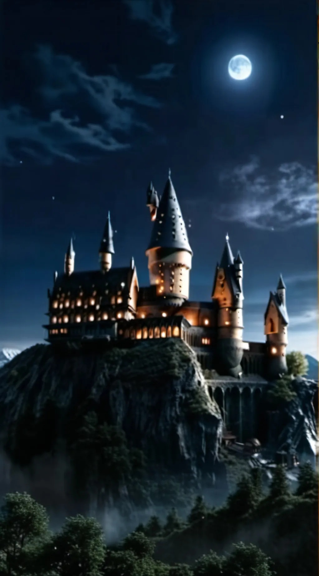 ai character: Hogwarts  background