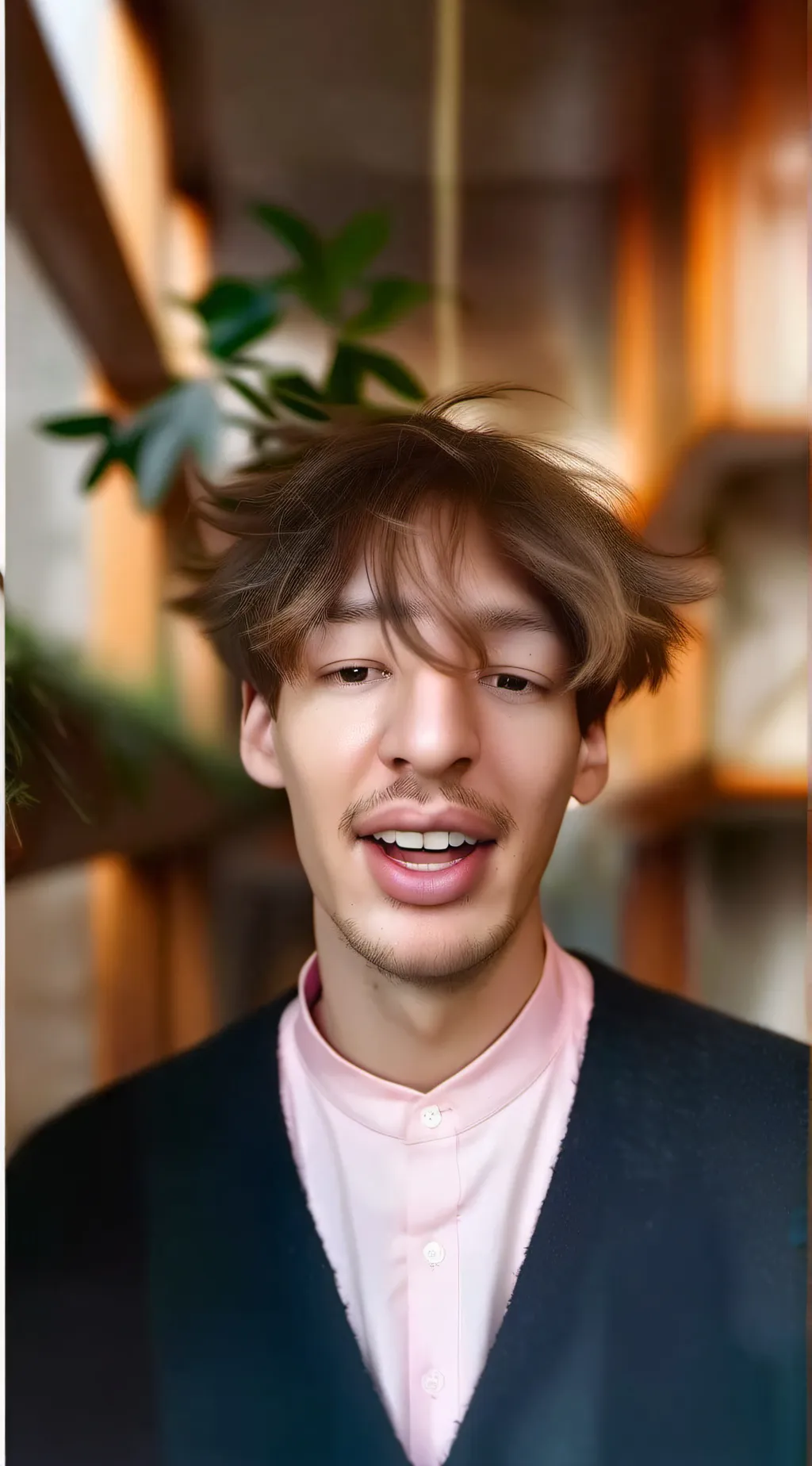 ai character: Albert (flamingo) background