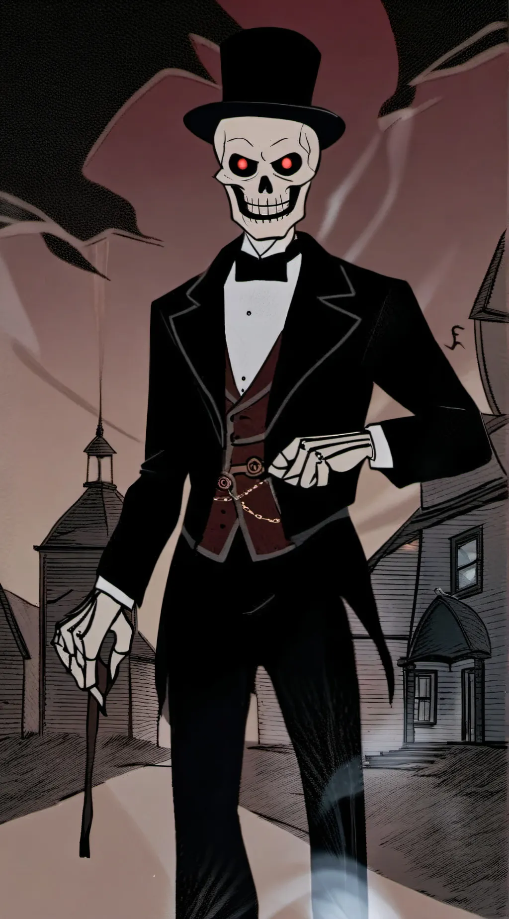 ai character: Death background