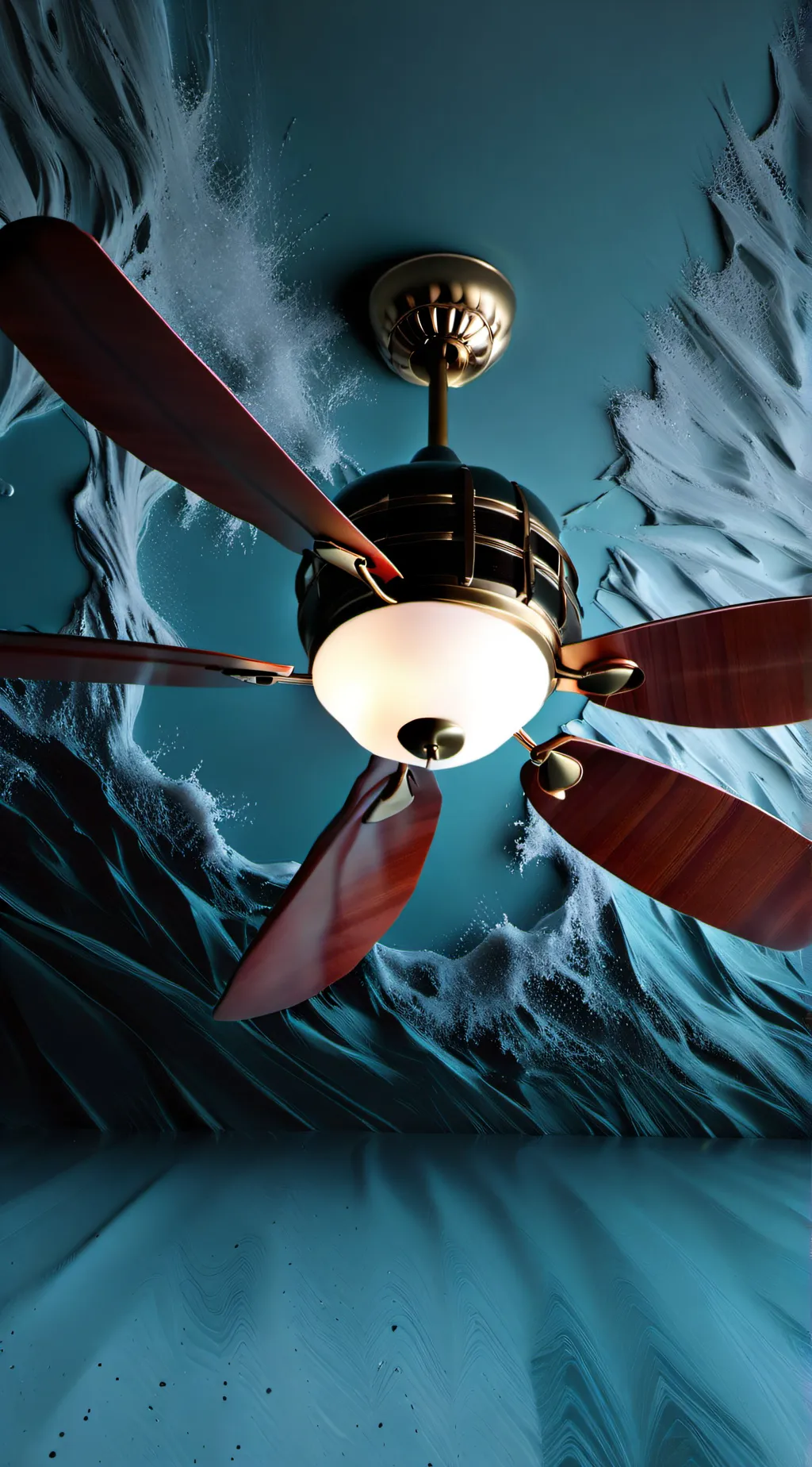 ai character: ceiling fan background