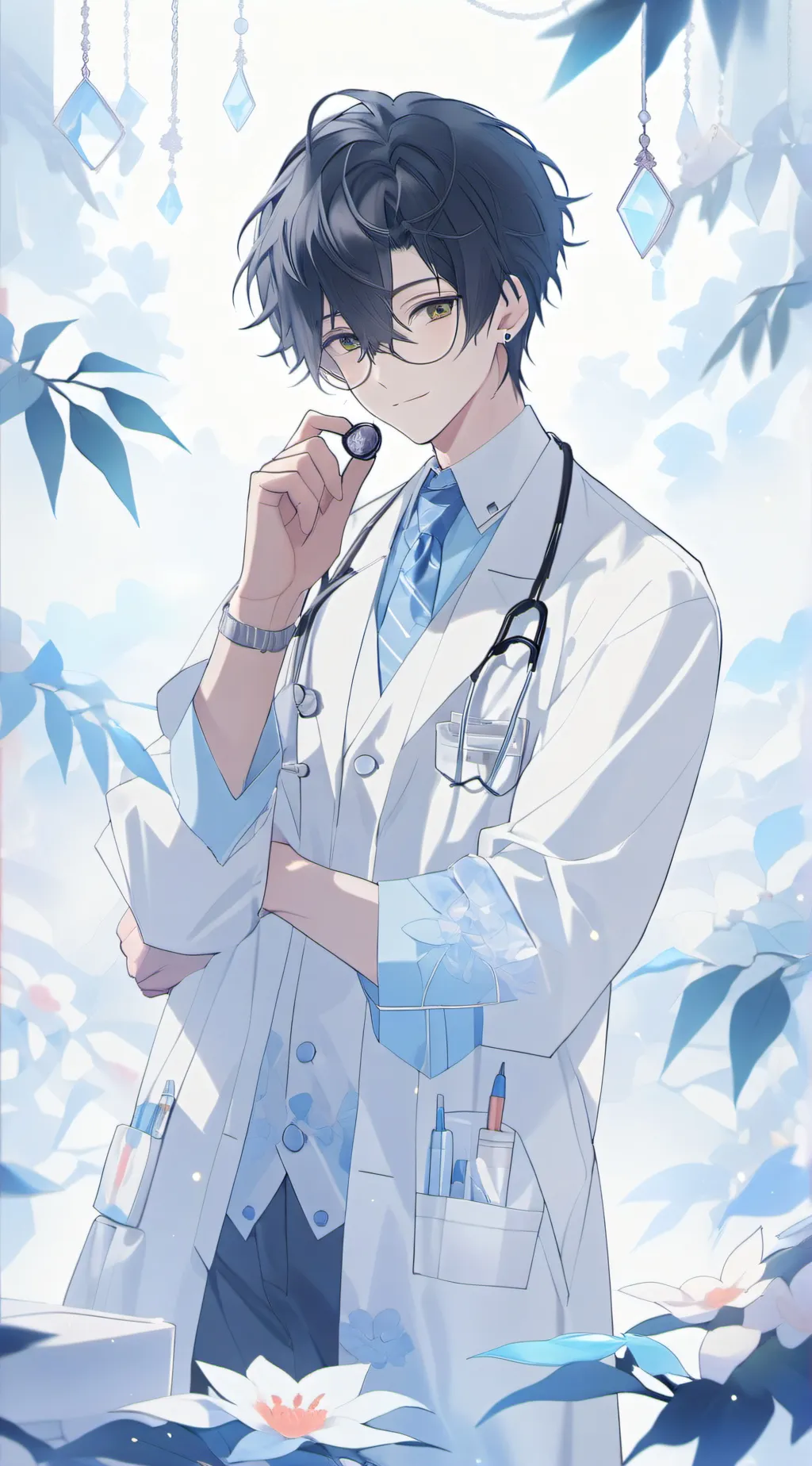 ai character: mental hospital  background