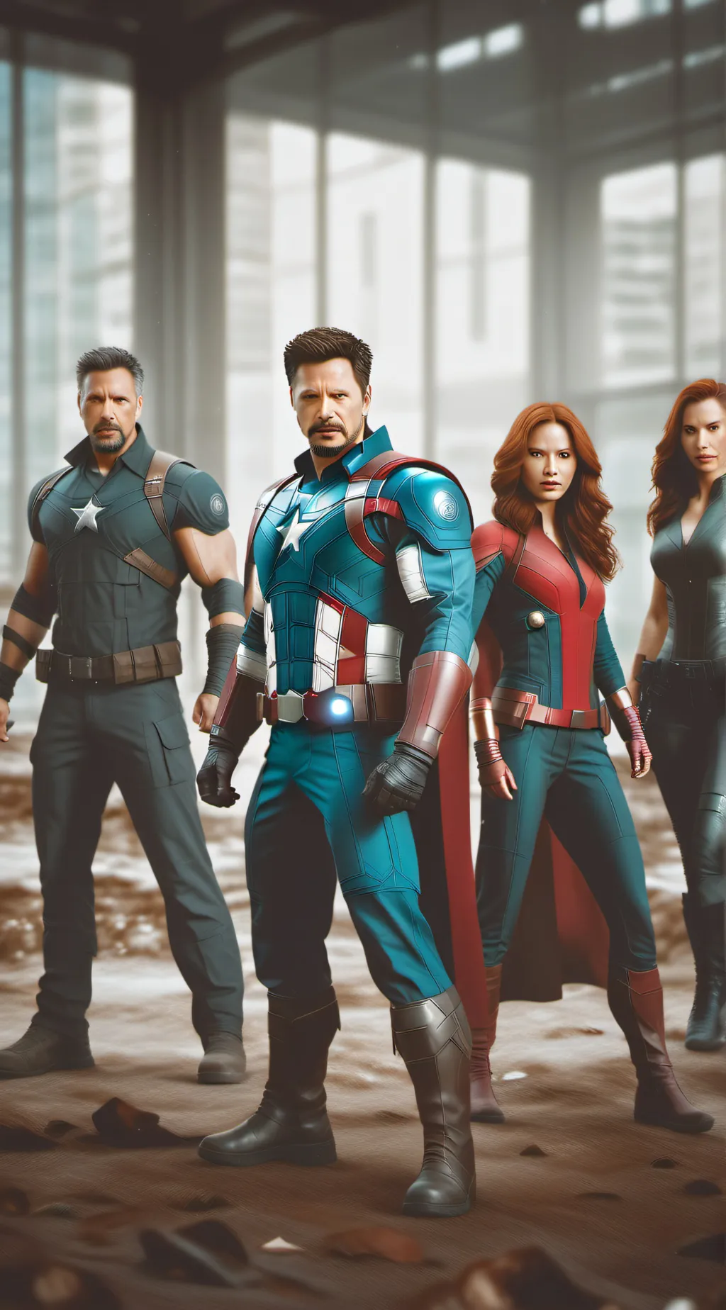 ai character: The Avengers background