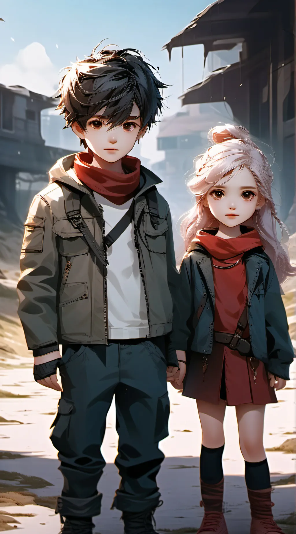 ai character: Son and Daughter background