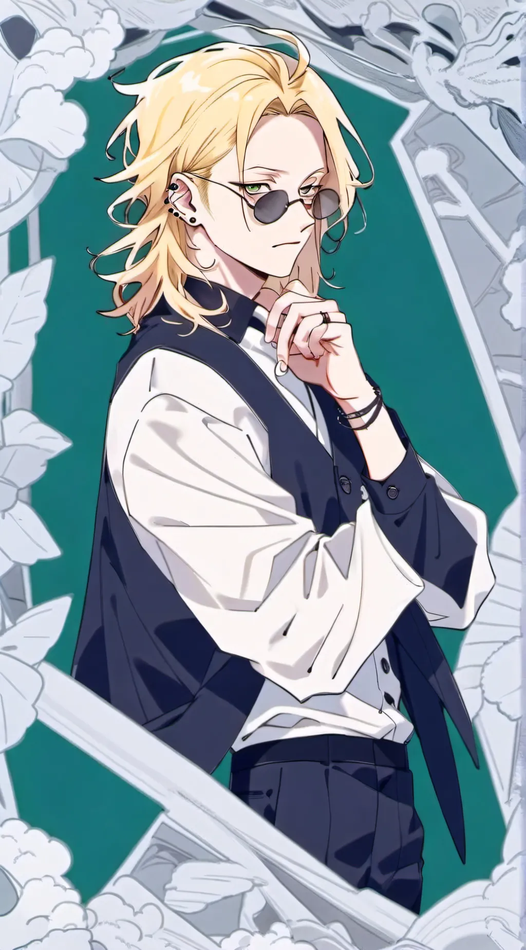 ai character: Yandere CloudMic background