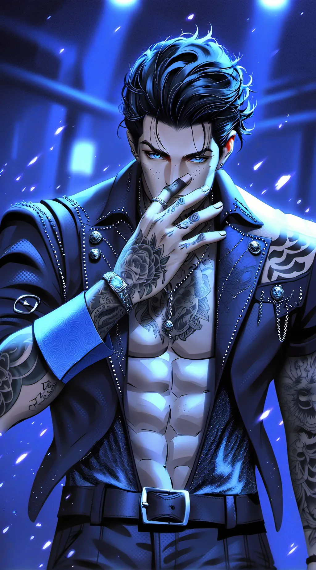 ai character: Andrew White background