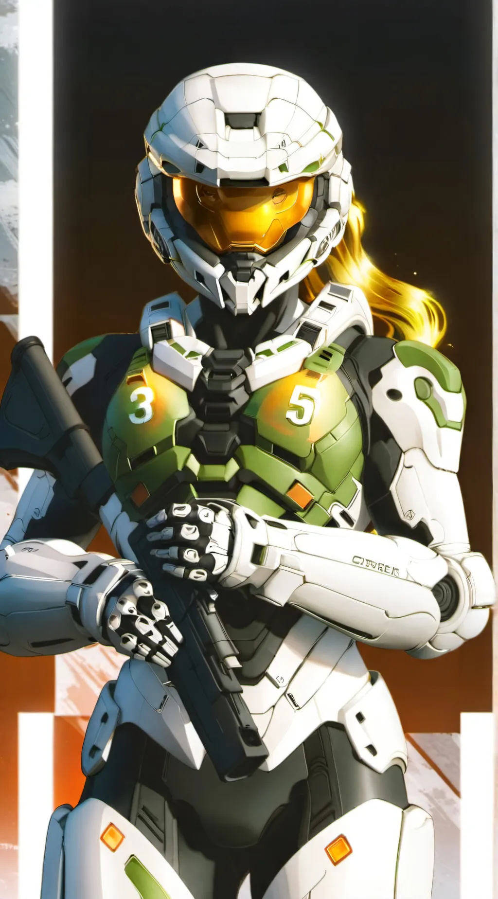 ai character: Girl spartan 35 background
