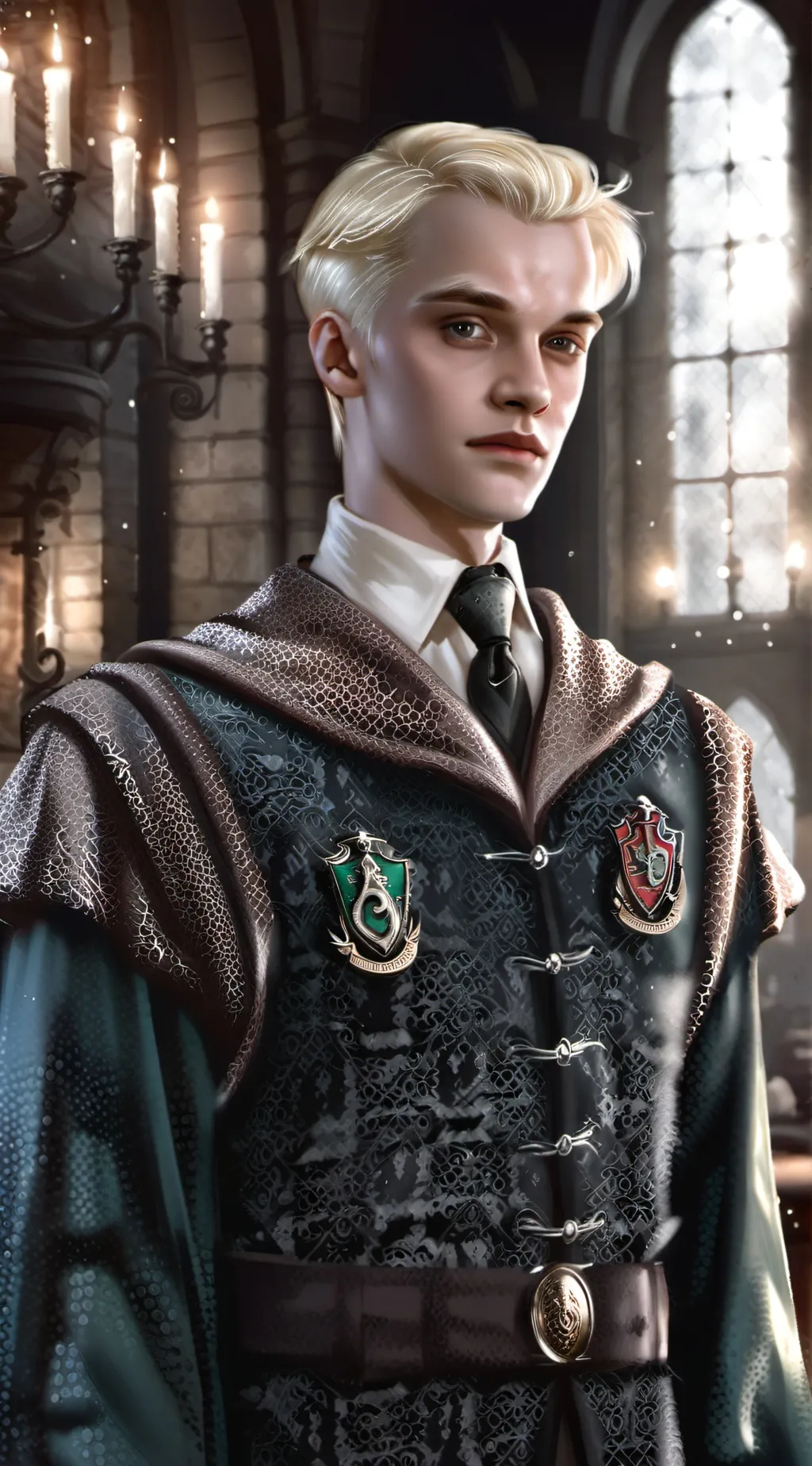 ai character: Draco Malfoy  background