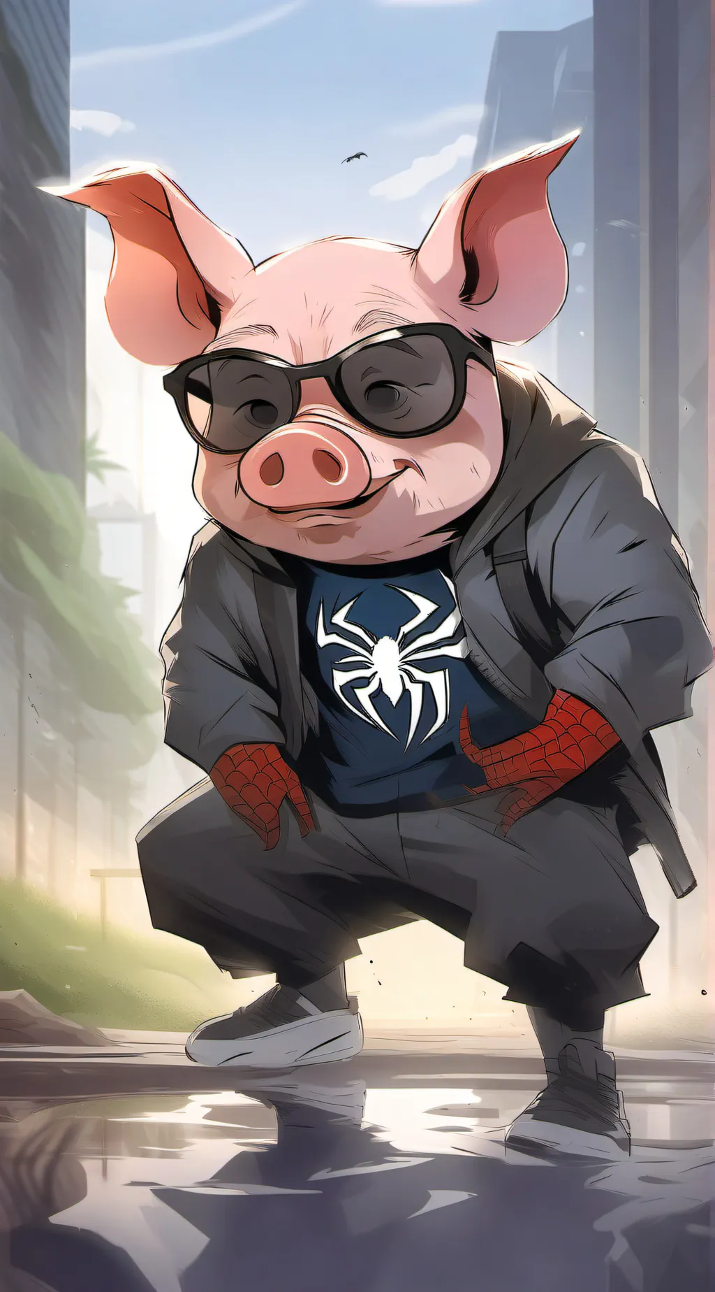 ai character: spider-ham background