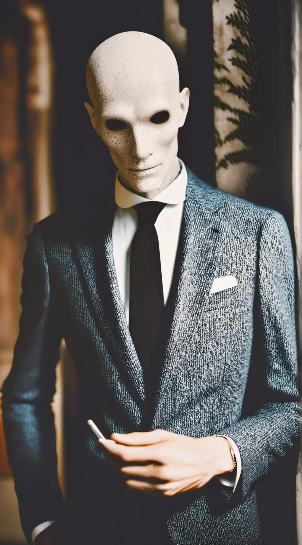 ai character: Slender man background