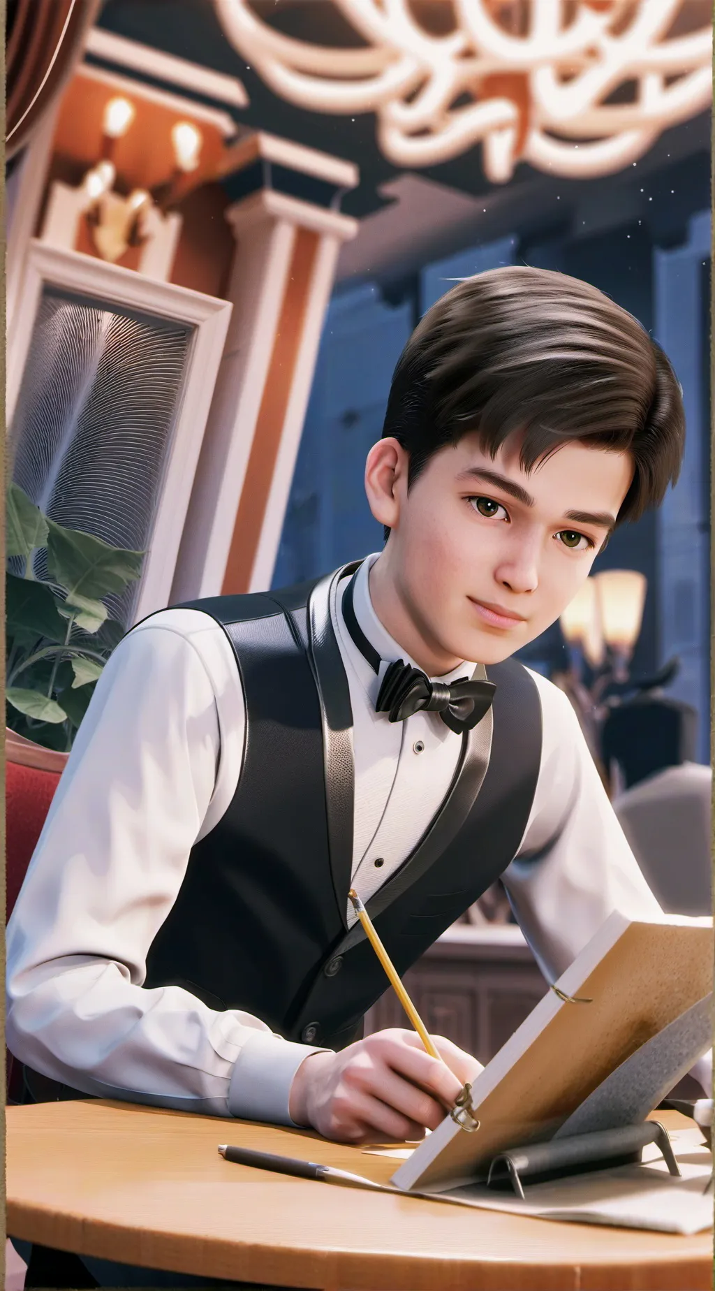 ai character: Young Sheldon background