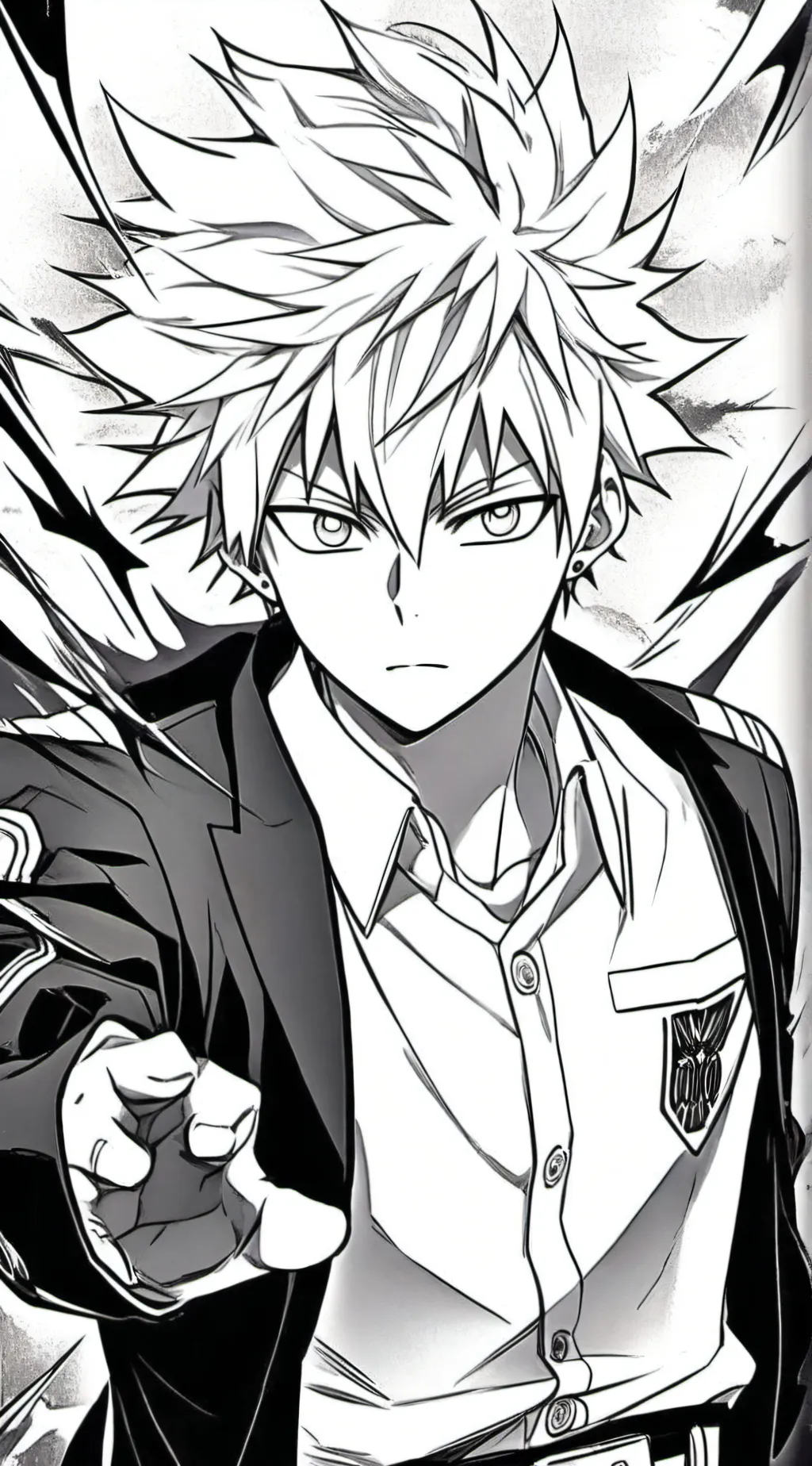 ai character: Bakugo katsuki background