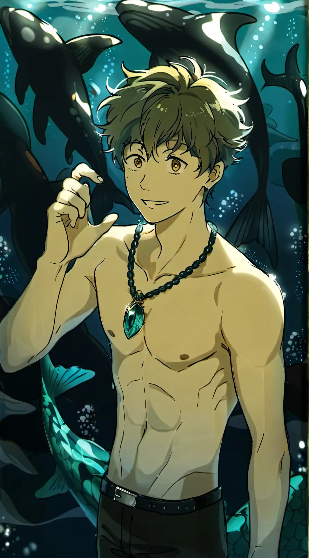 ai character: Castle Swimmer background