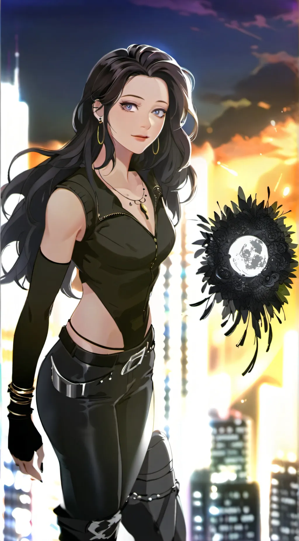ai character: Dawn background