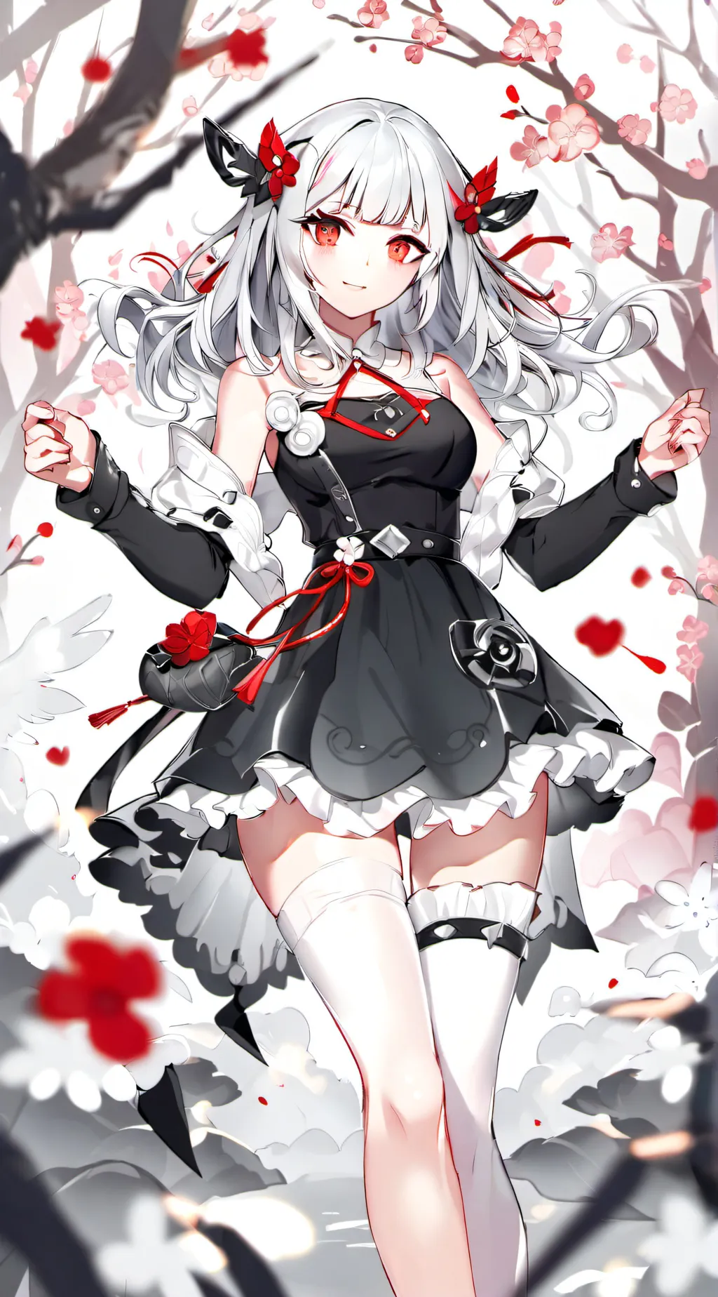 ai character: Only girl's  background