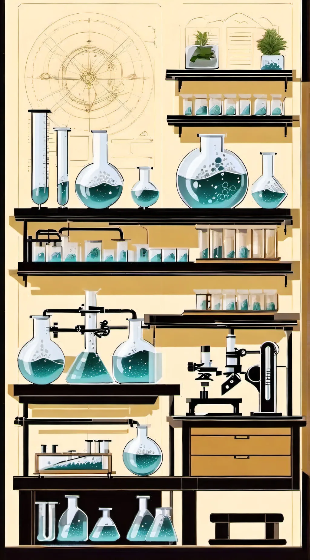 ai character: The Science Fair background
