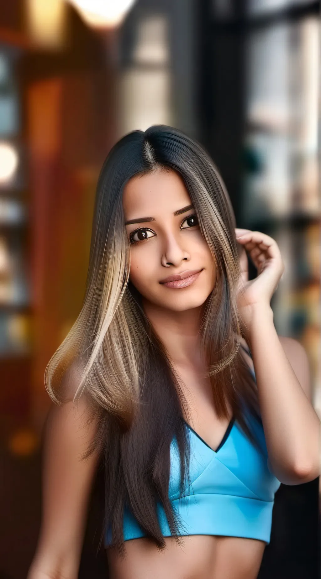 ai character: Andrea  background