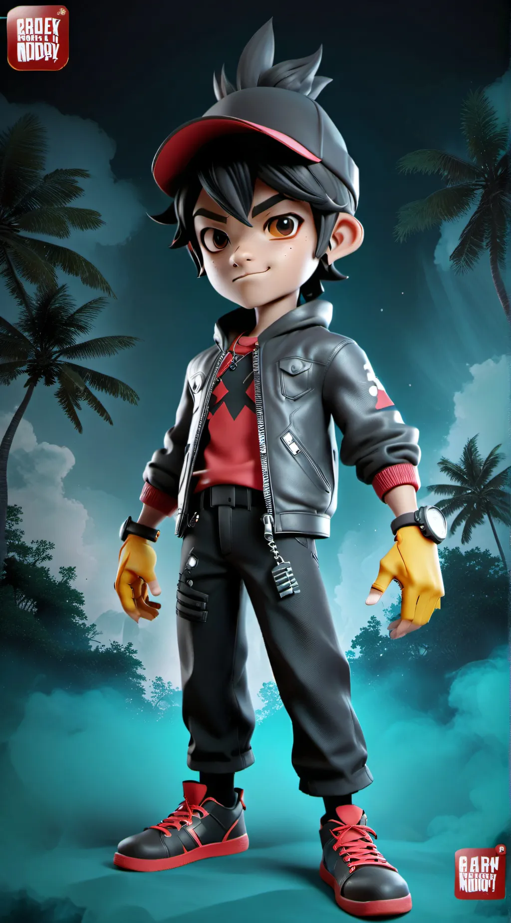 ai character: BoBoiBoy group background