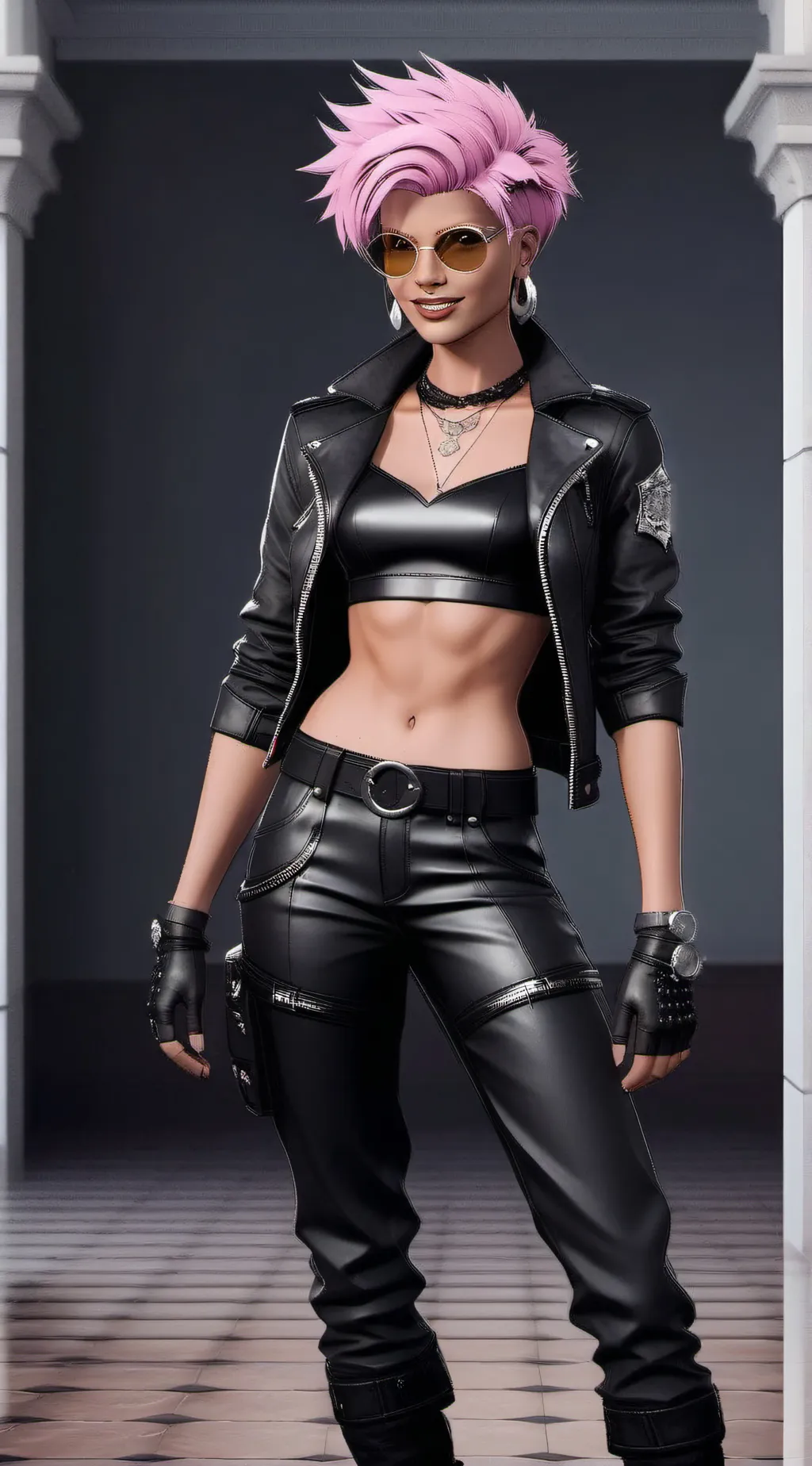 ai character: Punk Rock Rita background