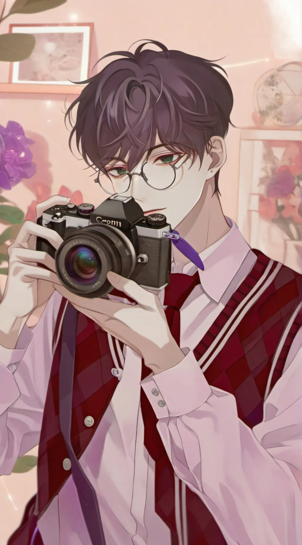 ai character: 😔James'🤓 background