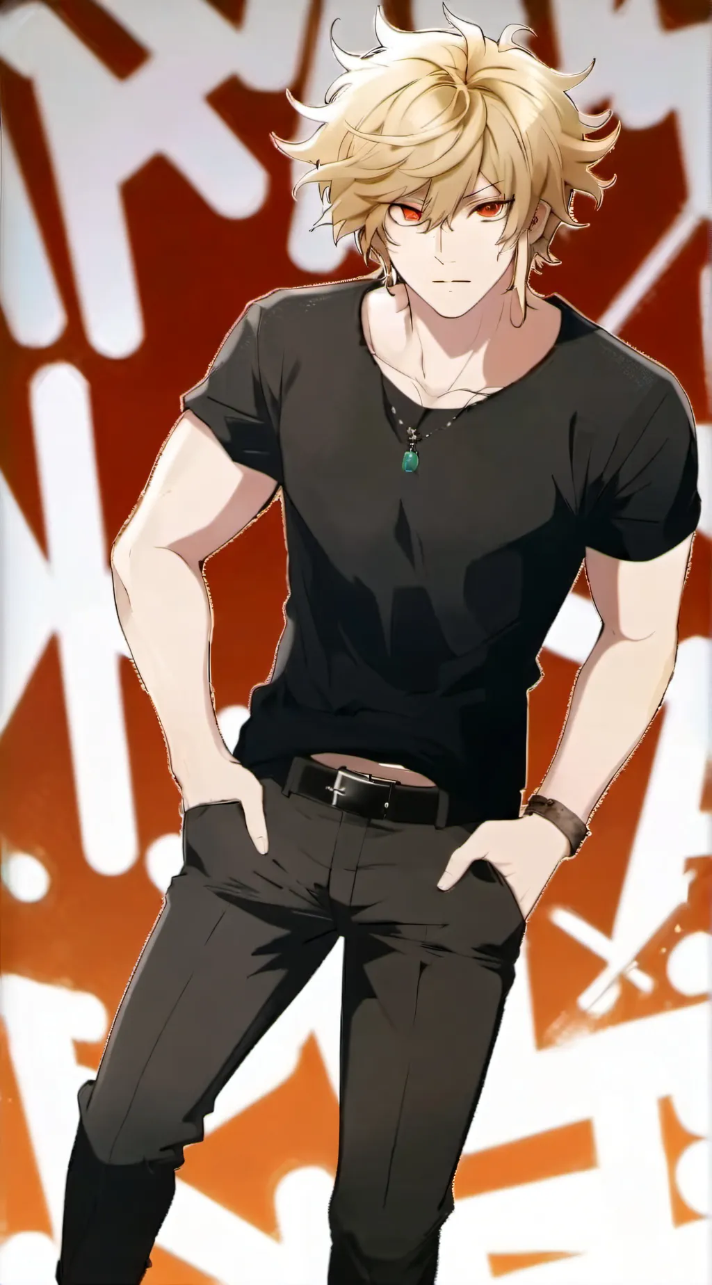 ai character: katsuki bakugo background