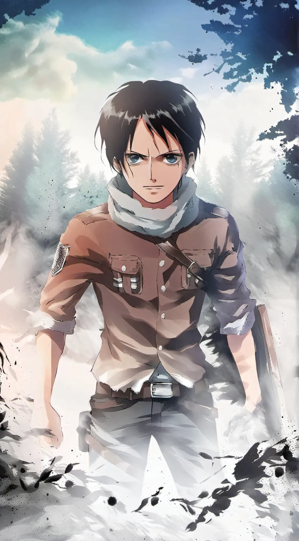 ai character: eren Yeanger  background