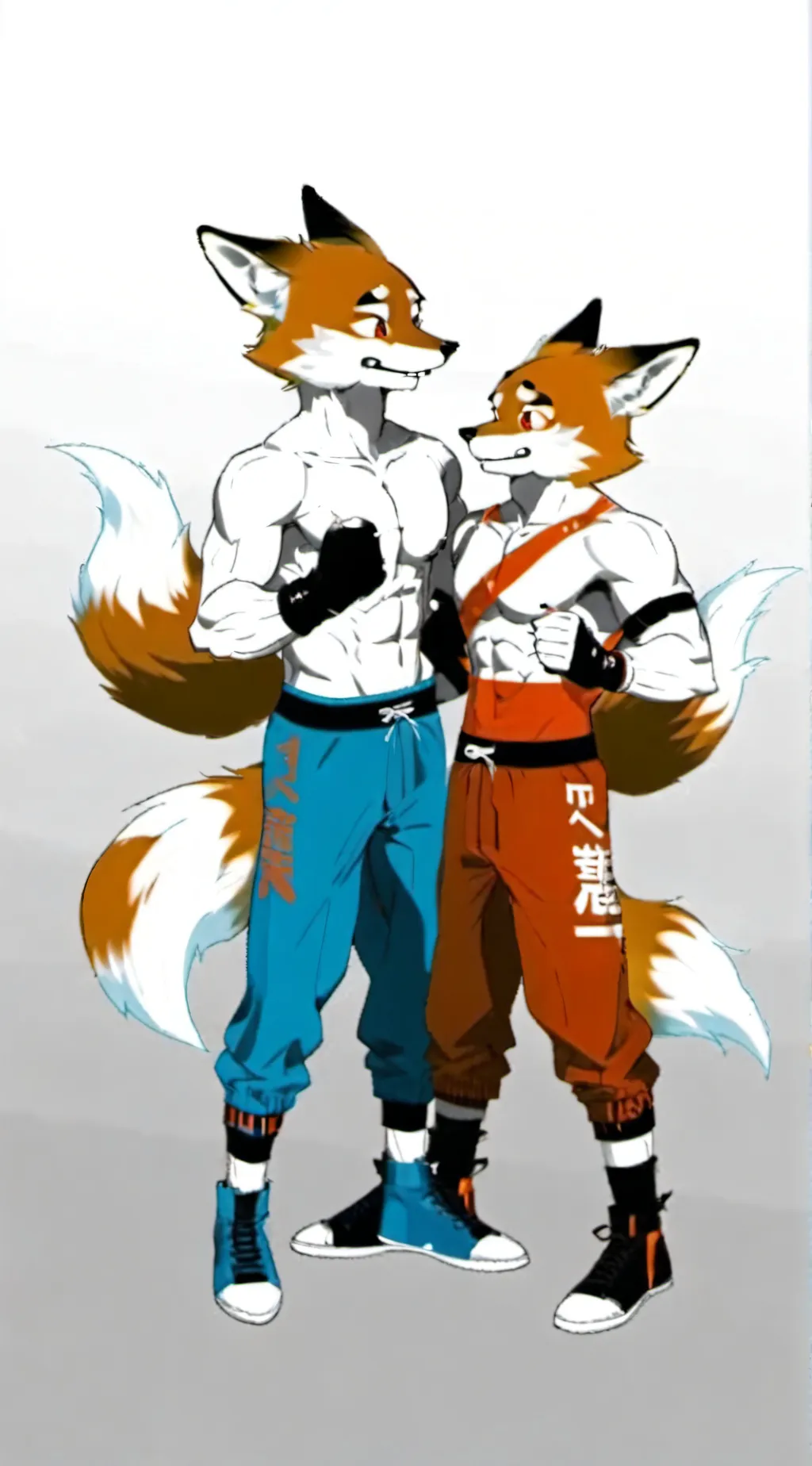 ai character: cj and Tyrese  background