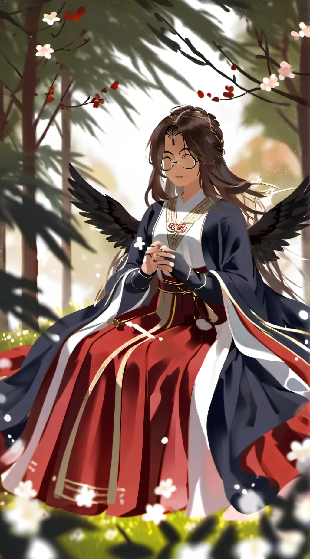 ai character: sun background