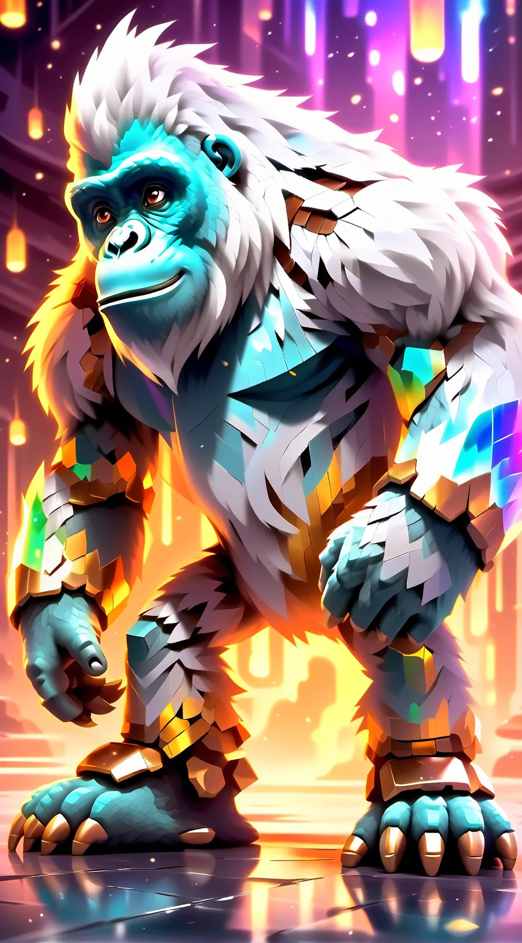 ai character: Gorrila tag ghost  background