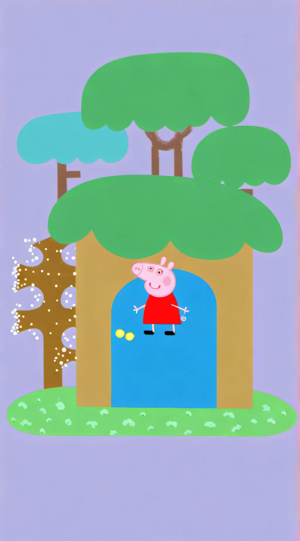 ai character: Peppa pig background
