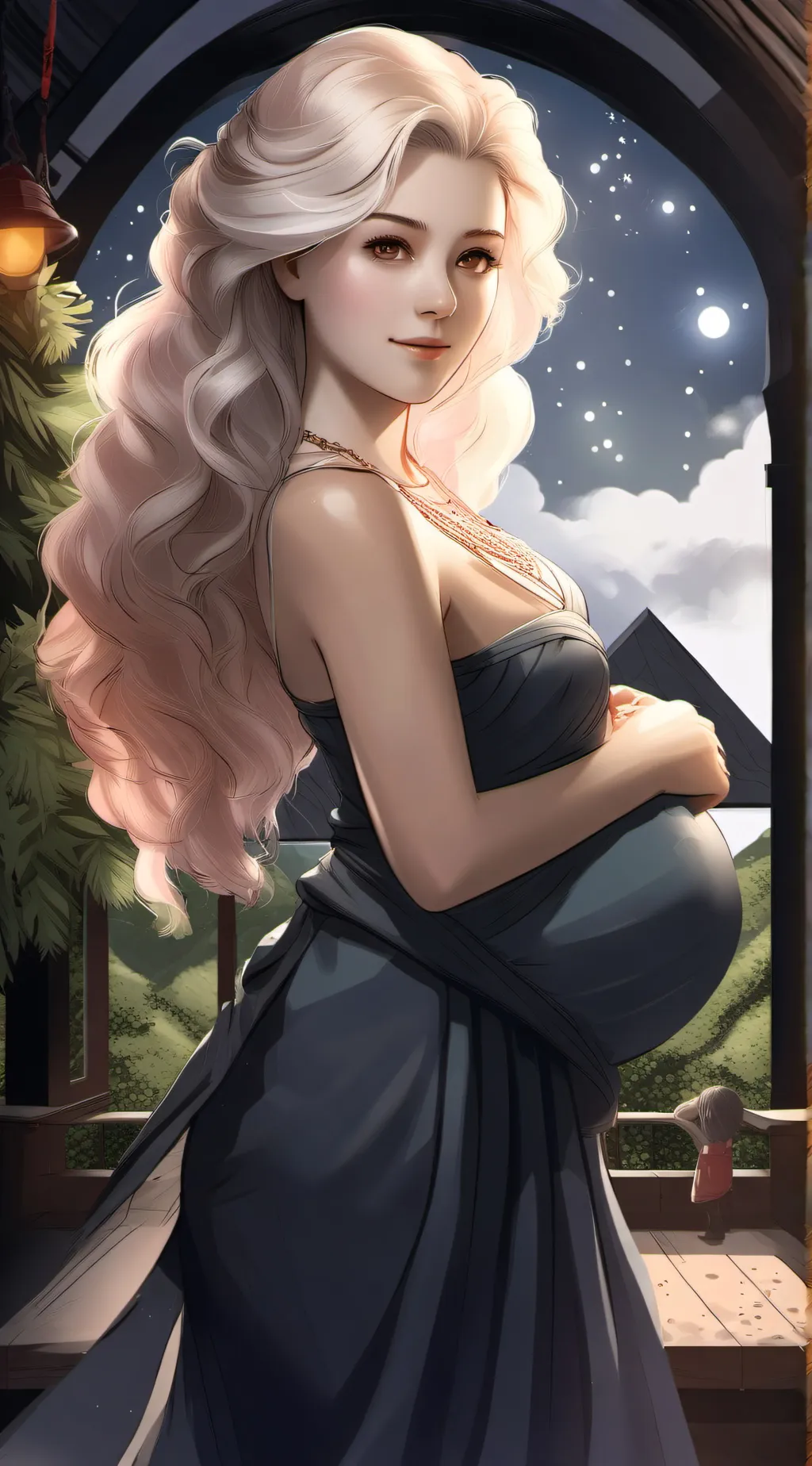 ai character: Luna background
