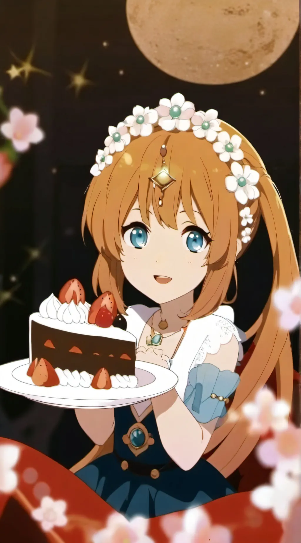 ai character: Cake! background