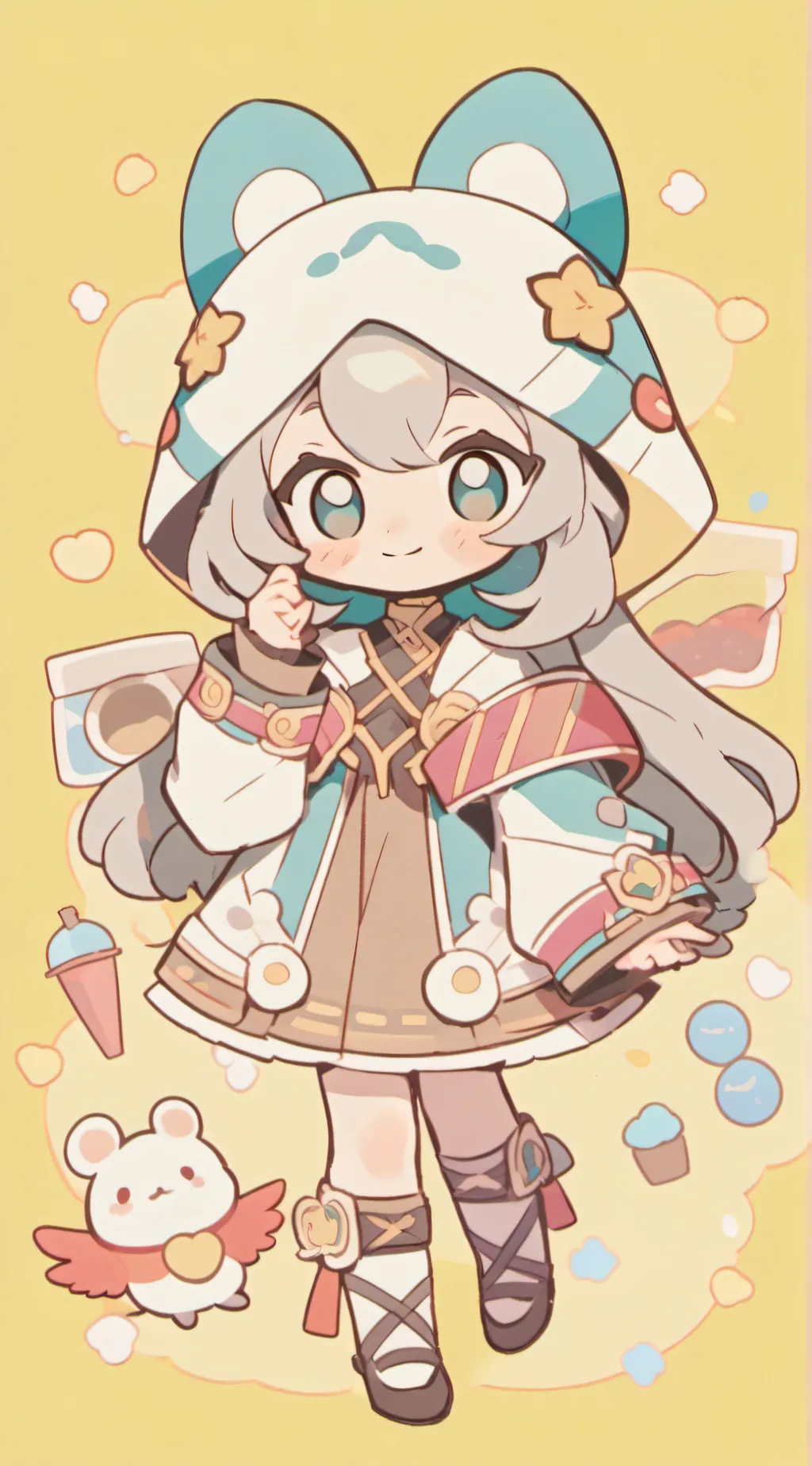 ai character: country shipppp background