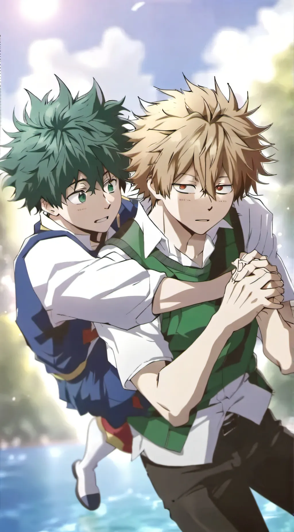 ai character: BakuDeku background