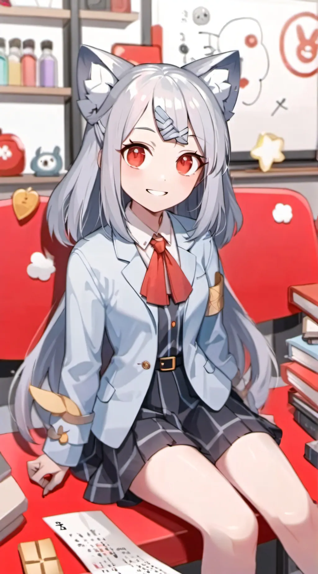 ai character: Mr aizawas cutie background