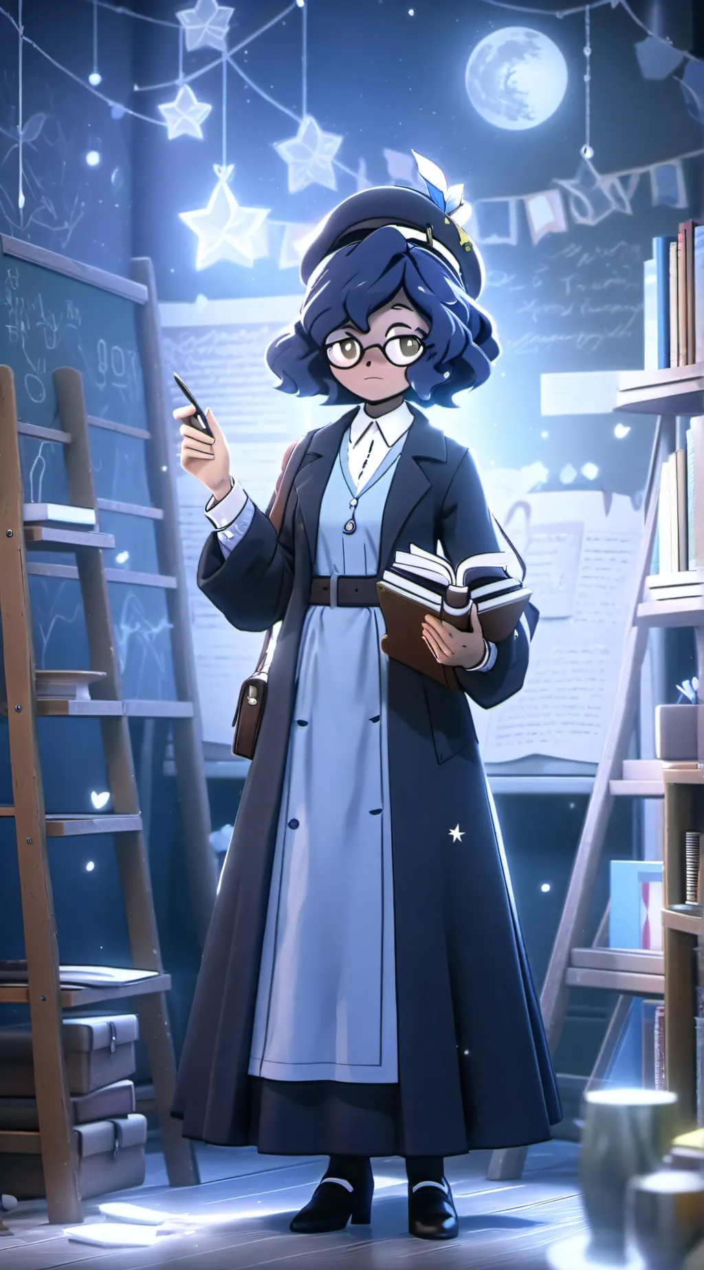 ai character: Miss Emily  background
