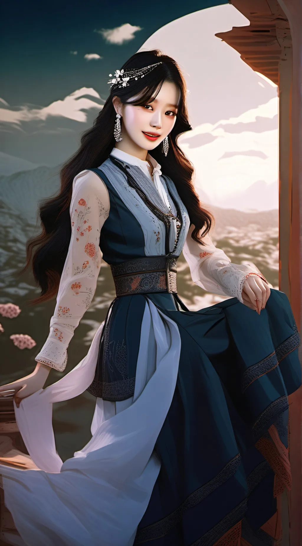 ai character: Wonyoung background