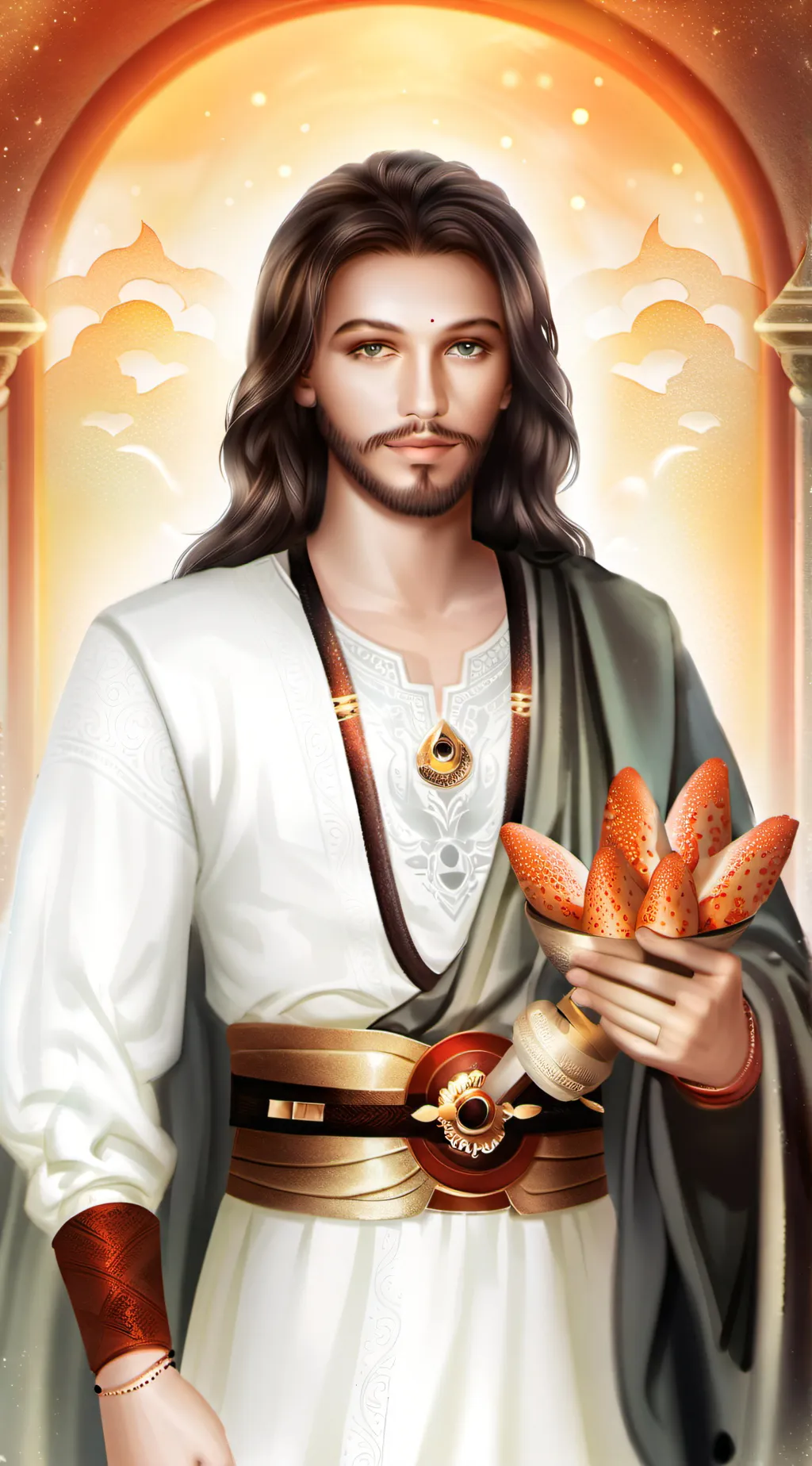 ai character: Jesucristo  background