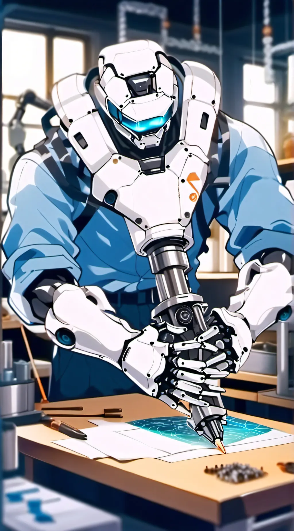 ai character: Boy bot background