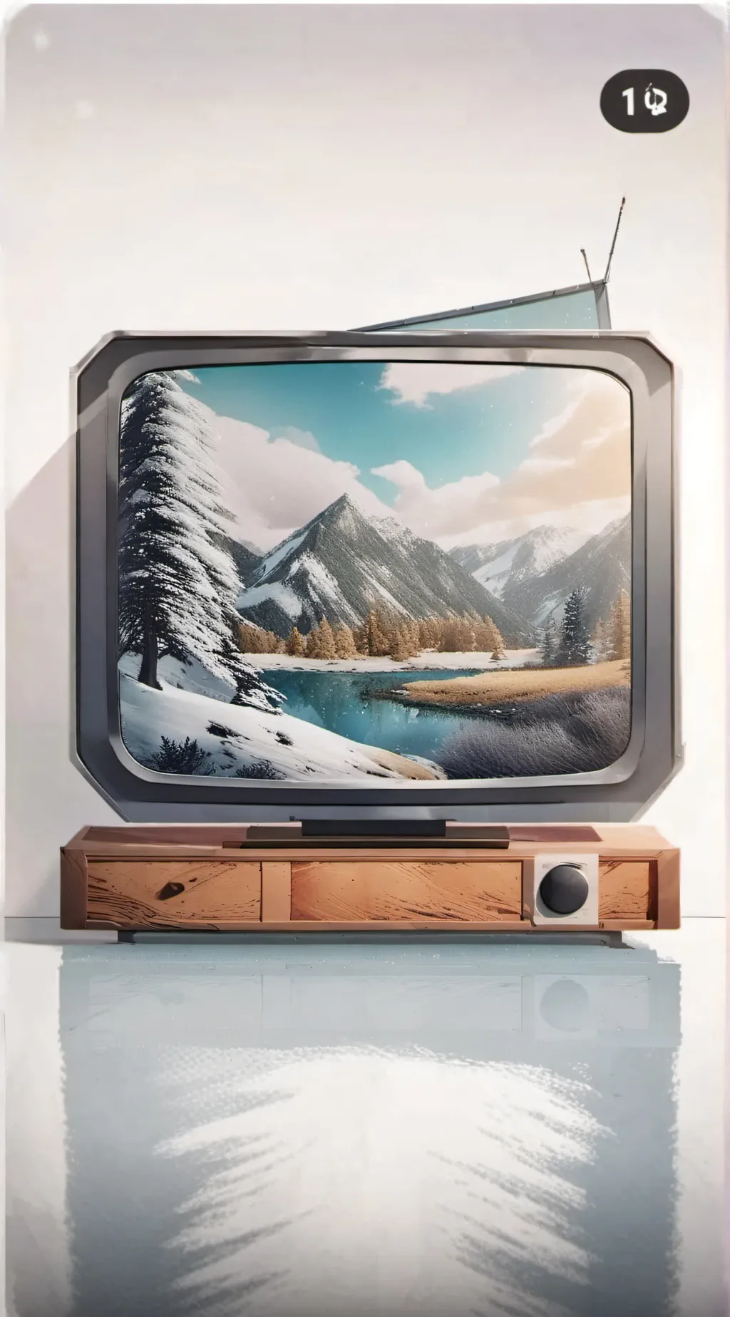 ai character: tv background